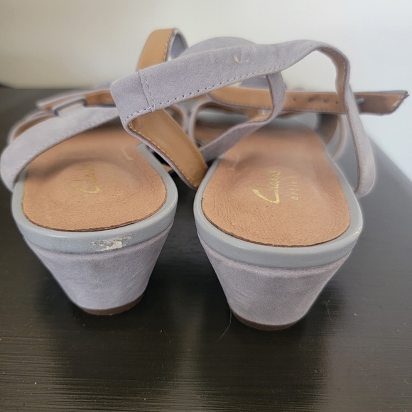 Clarks Parram Stella Nubuck Floral Sandal Women's, Size 8 - Picture 5 of 5